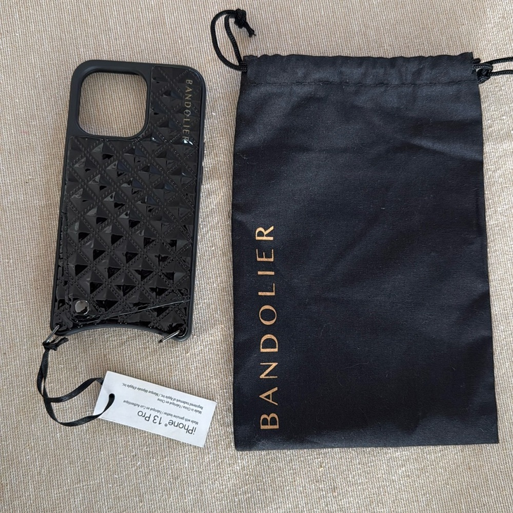 NWT New Bandolier Sheila Crossbody Phone case Black iPhone 13 Pro